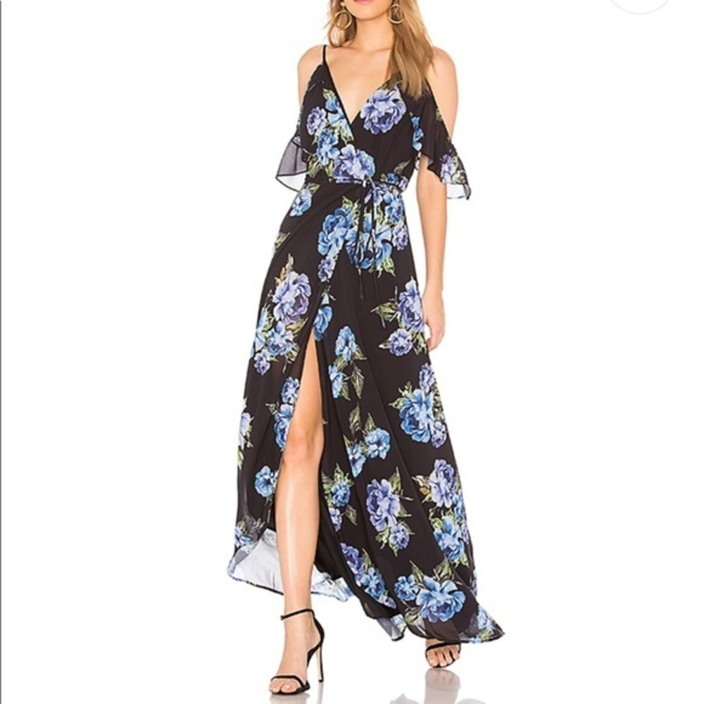NWT Yumi Kim floral wrap dress off the shoulder